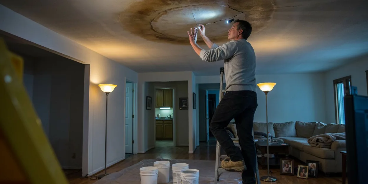 Ceiling Water Damage in Woodstock, GA